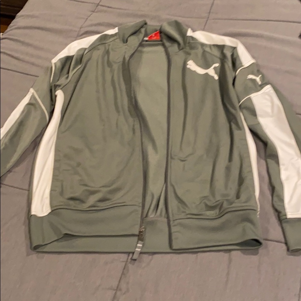 Grey Puma Track Jacket